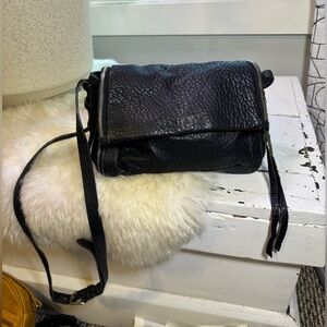 Aimee Kestenberg Cross Body Pebbled Black Handbag